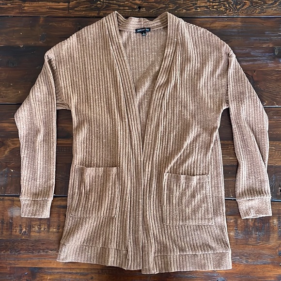 Light mocha brown cardigan, size small. GUC. - Picture 1 of 4